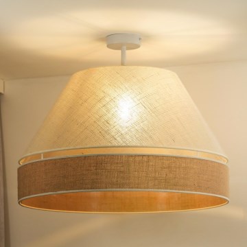 Duolla - Loftlampe YUTE AVIGNON 1xE27/15W/230V diameter 60 cm grå/brun