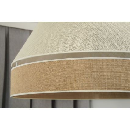 Duolla - Loftlampe YUTE AVIGNON 1xE27/15W/230V diameter 60 cm grå/brun