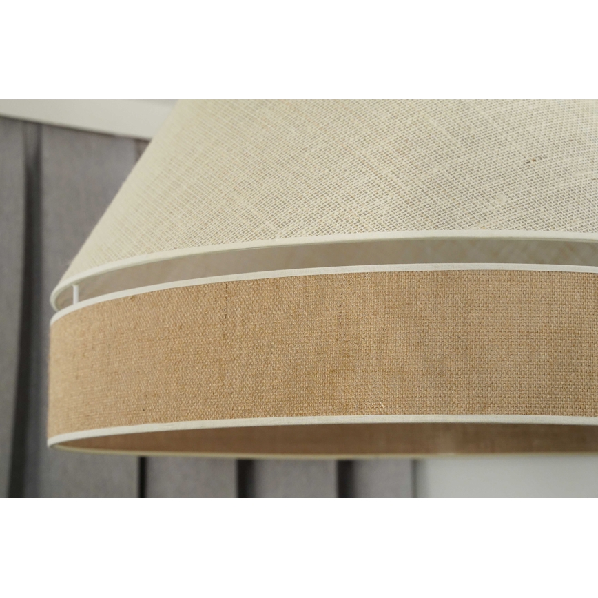 Duolla - Loftlampe YUTE AVIGNON 1xE27/15W/230V diameter 60 cm grå/brun