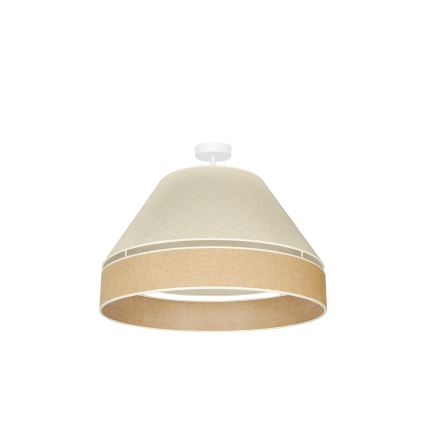 Duolla - Loftlampe YUTE AVIGNON 1xE27/15W/230V diameter 60 cm grå/brun