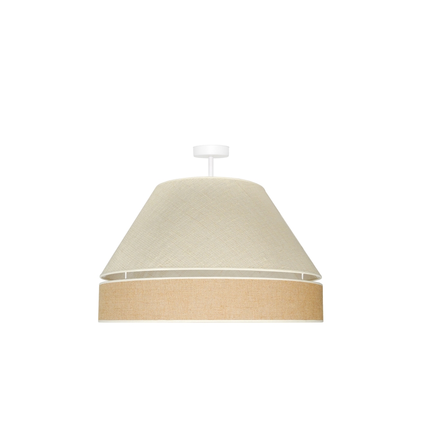 Duolla - Loftlampe YUTE AVIGNON 1xE27/15W/230V diameter 60 cm grå/brun