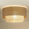 Duolla - Loftlampe YUTE BOHO 1xE27/15W/230V diameter 45 cm brun/cremefarvet