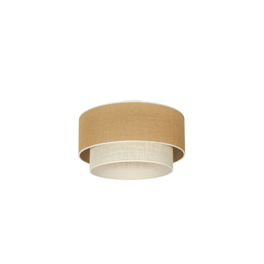 Duolla - Loftlampe YUTE BOHO 1xE27/15W/230V diameter 45 cm brun/cremefarvet