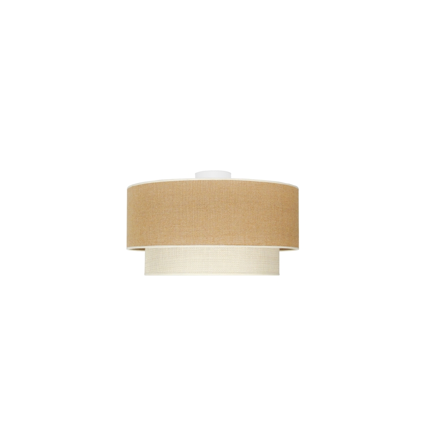 Duolla - Loftlampe YUTE BOHO 1xE27/15W/230V diameter 45 cm brun/cremefarvet