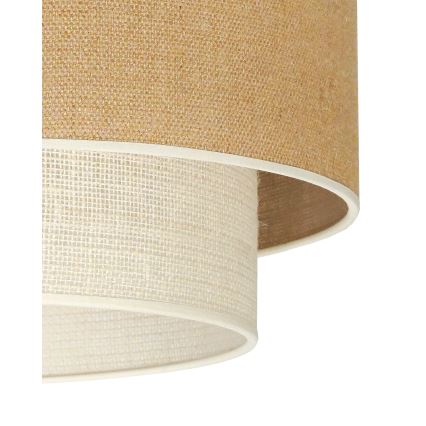 Duolla - Loftlampe YUTE BOHO 1xE27/15W/230V diameter 45 cm brun/cremefarvet