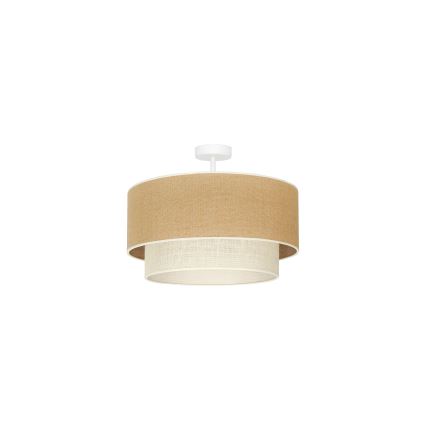 Duolla - Loftlampe YUTE BOHO 1xE27/15W/230V diameter 45 cm brun/cremefarvet