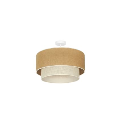 Duolla - Loftlampe YUTE BOHO 1xE27/15W/230V diameter 45 cm brun/cremefarvet