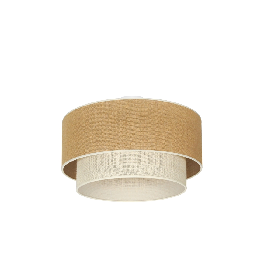Duolla - Loftlampe YUTE BOHO 3xE27/15W/230V diameter 60 cm brun/cremefarvet