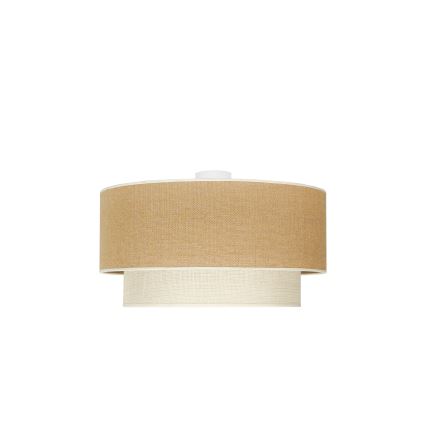 Duolla - Loftlampe YUTE BOHO 3xE27/15W/230V diameter 60 cm brun/cremefarvet