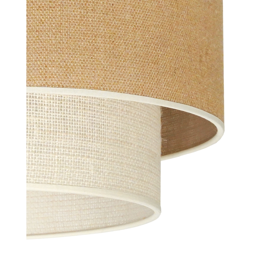 Duolla - Loftlampe YUTE BOHO 3xE27/15W/230V diameter 60 cm brun/cremefarvet