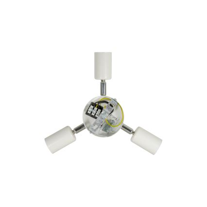Duolla - Loftlampe YUTE BOHO 3xE27/15W/230V diameter 60 cm brun/cremefarvet