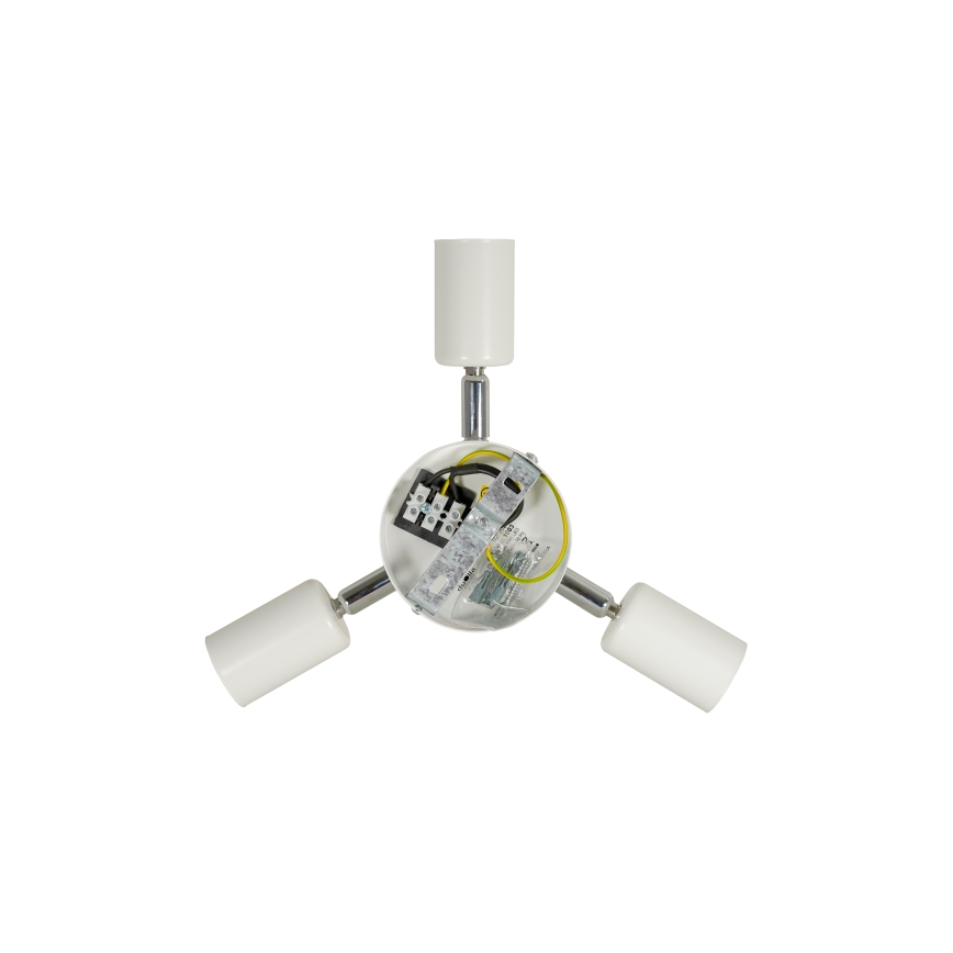 Duolla - Loftlampe YUTE BOHO 3xE27/15W/230V diameter 60 cm brun/cremefarvet