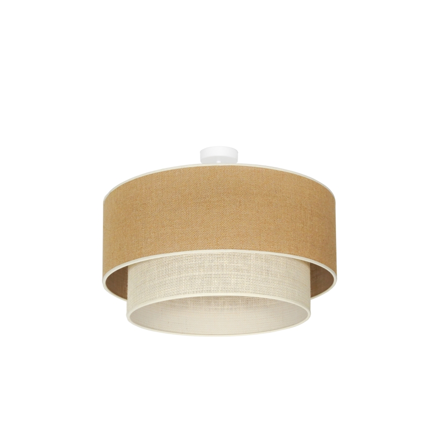 Duolla - Loftlampe YUTE BOHO 3xE27/15W/230V diameter 60 cm brun/cremefarvet