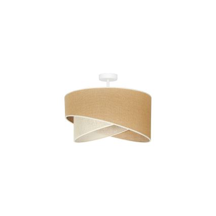 Duolla - Loftlampe YUTE CELLO 1xE27/15W/230V diameter 45 cm brun/grå