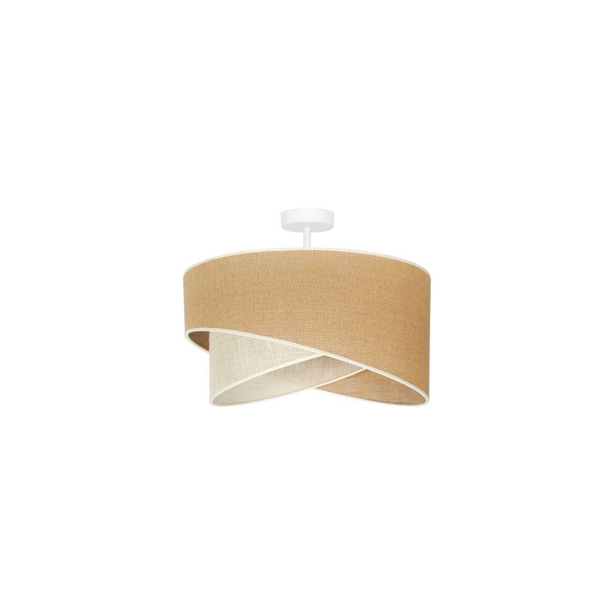 Duolla - Loftlampe YUTE CELLO 1xE27/15W/230V diameter 45 cm brun/grå