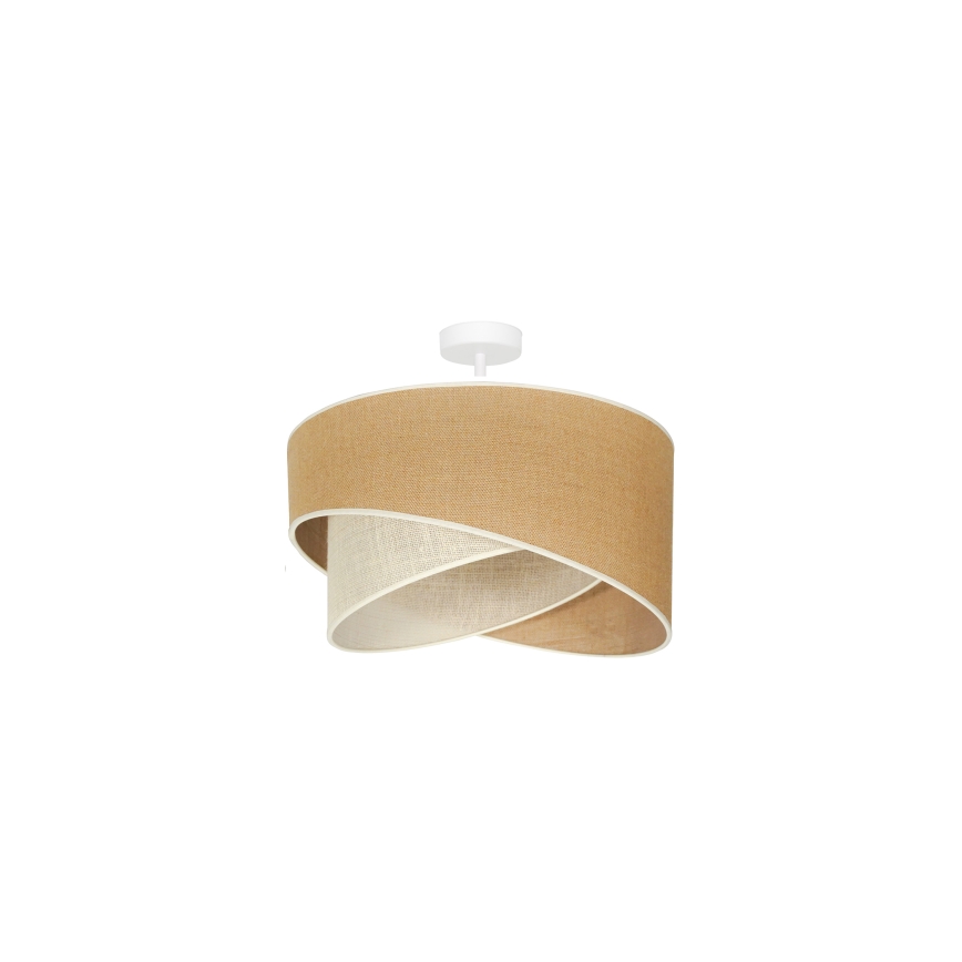 Duolla - Loftlampe YUTE CELLO 1xE27/15W/230V diameter 45 cm brun/grå