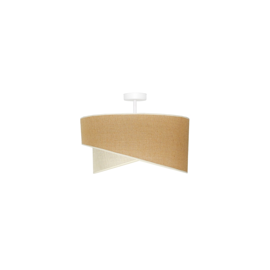Duolla - Loftlampe YUTE CELLO 1xE27/15W/230V diameter 45 cm brun/grå