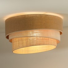 Duolla - Loftlampe YUTE TRIO 1xE27/15W/230V diameter 45 cm brun/grå/beige