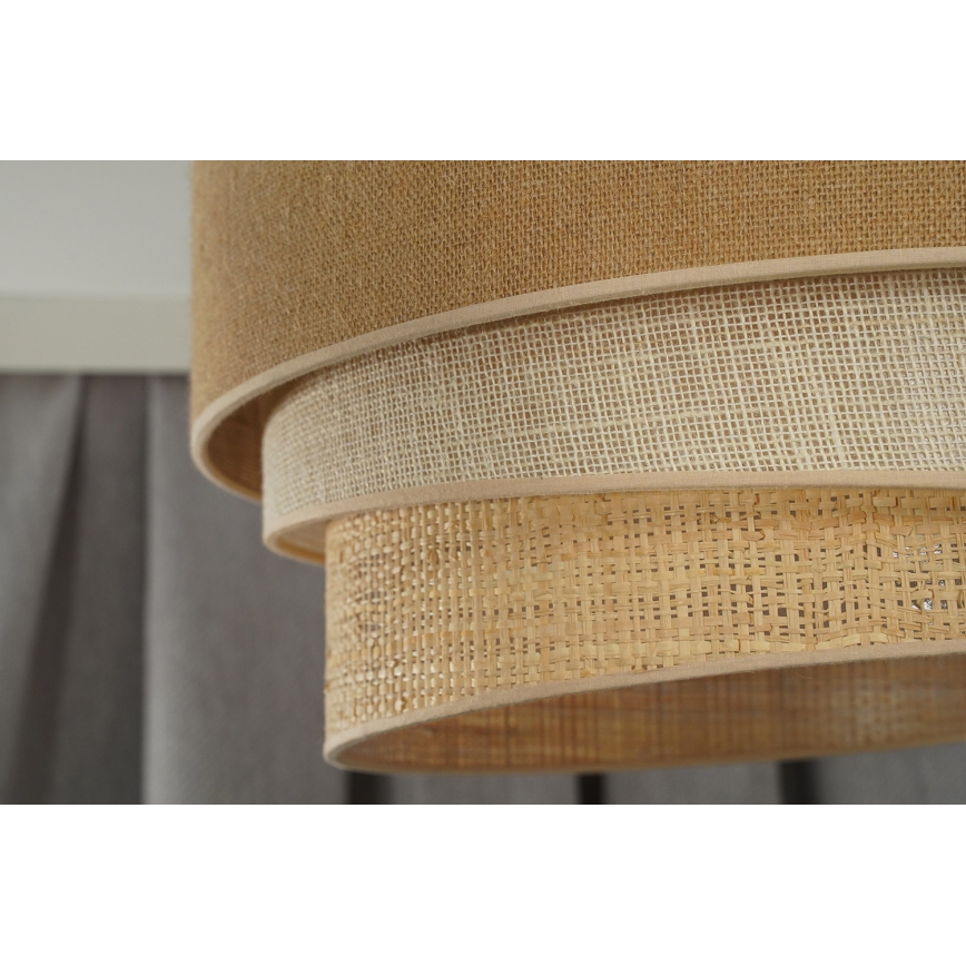 Duolla - Loftlampe YUTE TRIO 1xE27/15W/230V diameter 45 cm brun/grå/beige