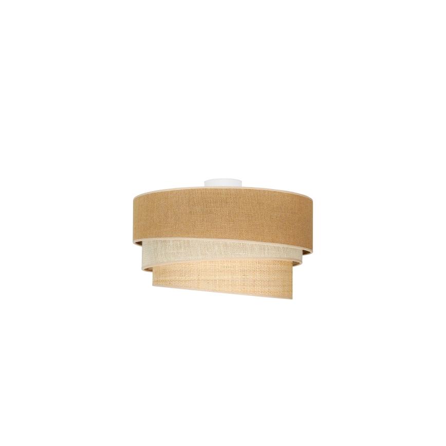 Duolla - Loftlampe YUTE TRIO 1xE27/15W/230V diameter 45 cm brun/grå/beige