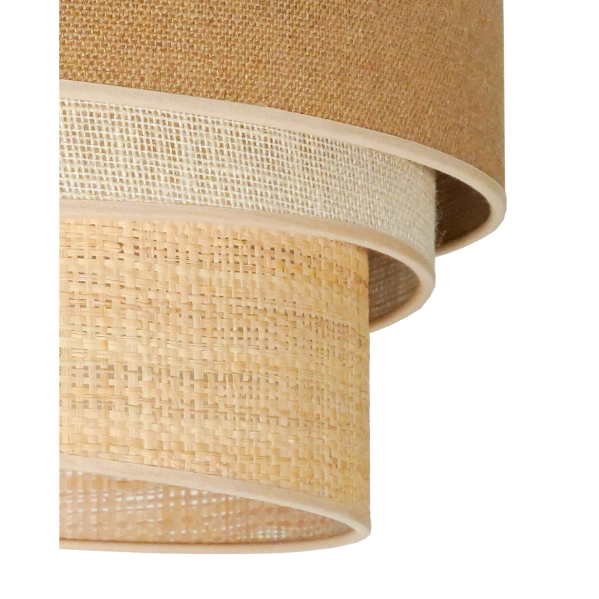 Duolla - Loftlampe YUTE TRIO 1xE27/15W/230V diameter 45 cm brun/grå/beige