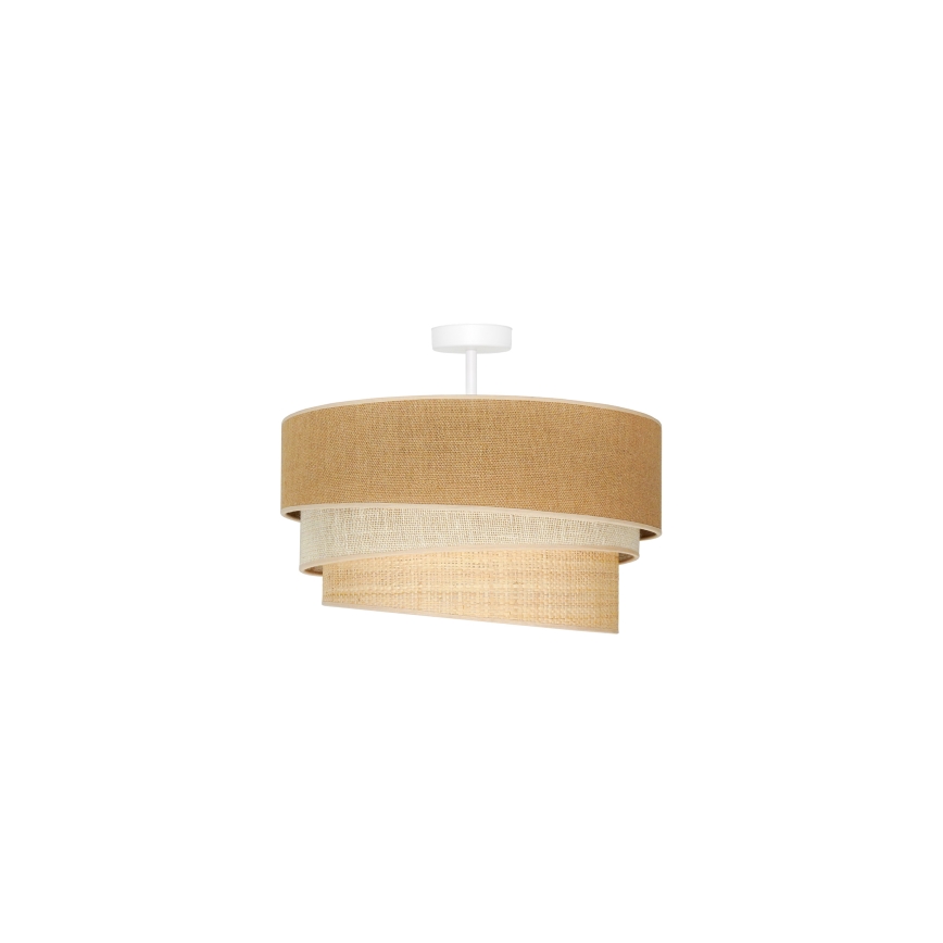 Duolla - Loftlampe YUTE TRIO 1xE27/15W/230V diameter 45 cm brun/grå/beige