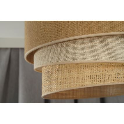 Duolla - Loftlampe YUTE TRIO 3xE27/15W/230V diameter 60 cm brun/grå/beige