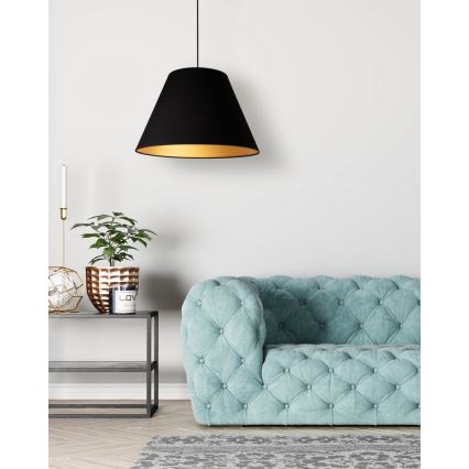 Duolla - Pendel ANNA 1xE27/40W/230V diameter 45 cm sort