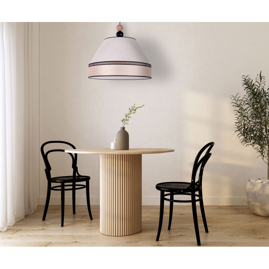 Duolla - Pendel AVIGNON 1xE27/15W/230V diameter 50 cm beige
