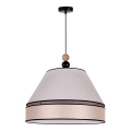 Duolla - Pendel AVIGNON 1xE27/15W/230V diameter 60 cm beige