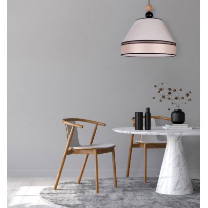 Duolla - Pendel AVIGNON 1xE27/15W/230V diameter 60 cm beige