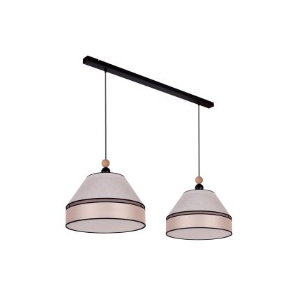 Duolla - Pendel AVIGNON 2xE27/15W/230V beige