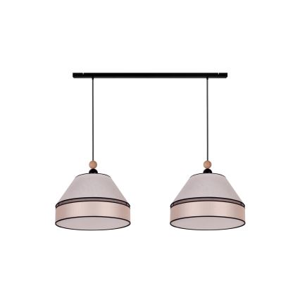 Duolla - Pendel AVIGNON 2xE27/15W/230V beige