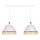 Duolla - Pendel AVIGNON 2xE27/15W/230V hvid/Rattan
