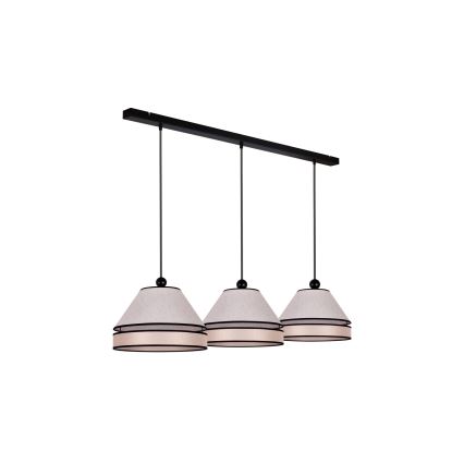 Duolla - Pendel AVIGNON 3xE27/15W/230V beige