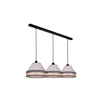 Duolla - Pendel AVIGNON 3xE27/15W/230V beige