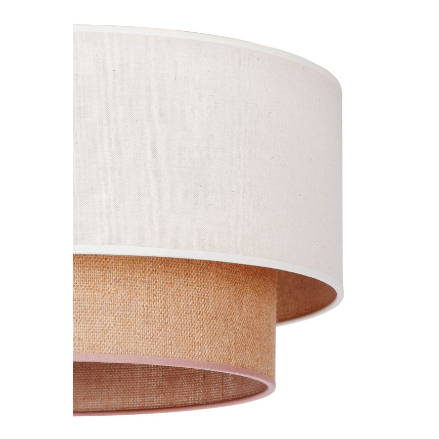Duolla - Pendel BOHO 1xE27/15W/230V beige/brun