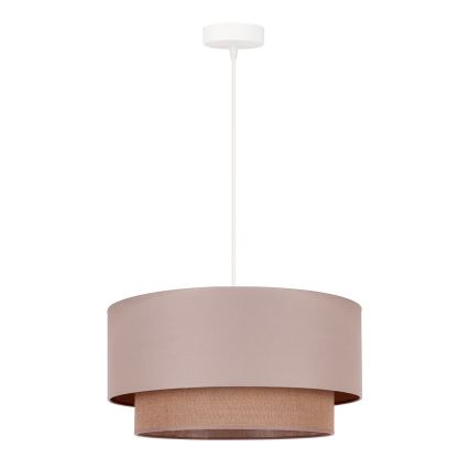 Duolla - Pendel BOHO 1xE27/15W/230V diameter 45 cm beige/brun