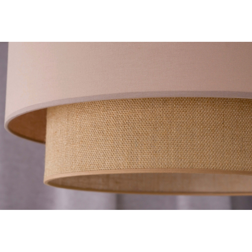 Duolla - Pendel BOHO 1xE27/15W/230V diameter 45 cm beige/brun