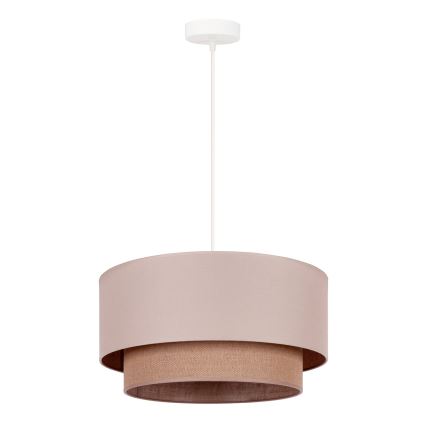 Duolla - Pendel BOHO 1xE27/15W/230V diameter 45 cm beige/brun