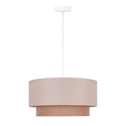 Duolla - Pendel BOHO 1xE27/15W/230V diameter 45 cm beige/brun
