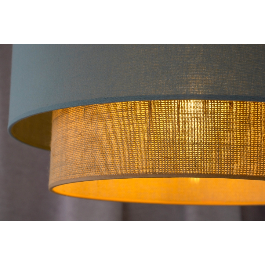 Duolla - Pendel BOHO 1xE27/15W/230V diameter 45 cm grøn/brun