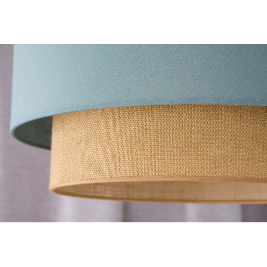 Duolla - Pendel BOHO 1xE27/15W/230V diameter 45 cm grøn/brun
