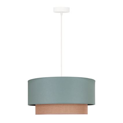 Duolla - Pendel BOHO 1xE27/15W/230V diameter 45 cm grøn/brun