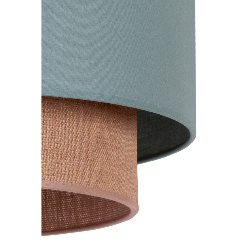 Duolla - Pendel BOHO 1xE27/15W/230V diameter 45 cm grøn/brun