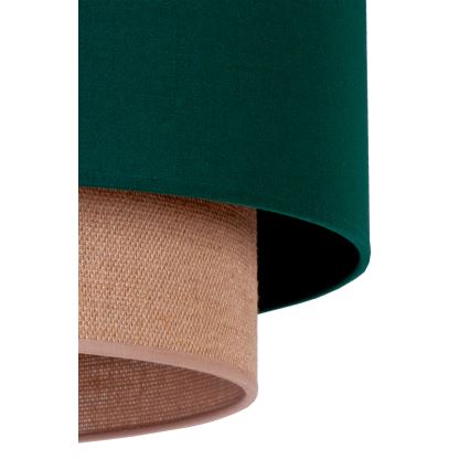 Duolla - Pendel BOHO 1xE27/15W/230V diameter 45 cm grøn/brun