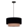 Duolla - Pendel BOHO 1xE27/15W/230V diameter 45 cm sort/brun