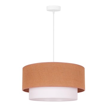 Duolla - Pendel BOHO 1xE27/40W/230V diameter 45 cm beige/hvid