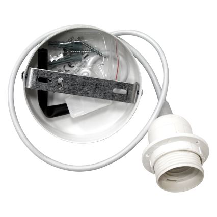 Duolla - Pendel BOHO 1xE27/40W/230V diameter 45 cm cremefarvet/brun
