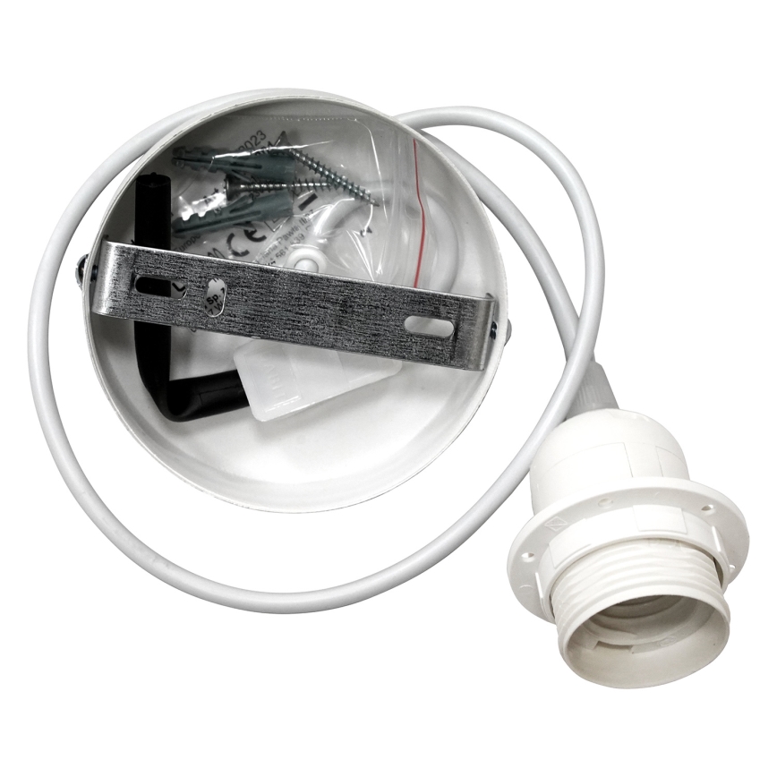 Duolla - Pendel BOHO 1xE27/40W/230V diameter 45 cm cremefarvet/brun